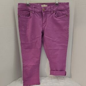 Seven7 Women's Vibrant Purple Ankle Jeans